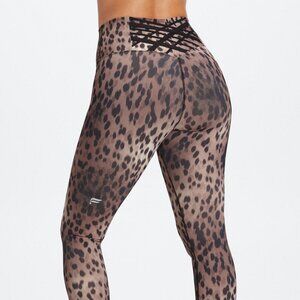 Fabletics Animal Print Matching Set - Leggings & Sports Bra